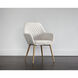 Jayna Champagne Gold / Antonio Linen Dining Armchair